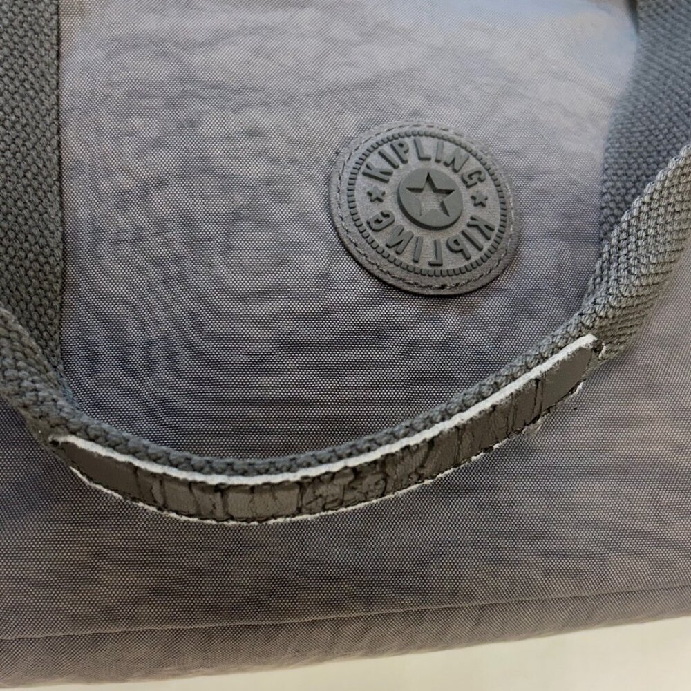Kipling Gray Tote Bag – Style TM5251-076 – Polka Dot Lining - Picture 14 of 15